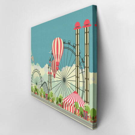 Πινακας σε καμβά AMUSEMENT PARK - Παιδικοι και set Sticky 3