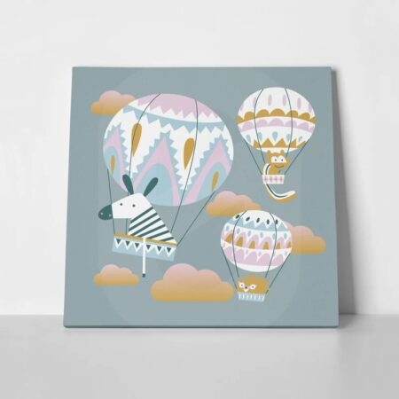 Πίνακας ANIMALS AND BALLOONS - Παιδικοι και set