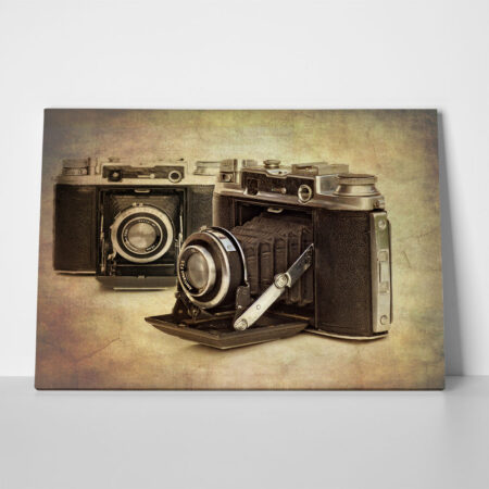 Πινακας σε καμβά ANTIQUE CAMERAS - Vintage