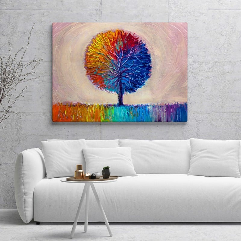Πινακας σε καμβά ARTISTIC COLORFUL TREE