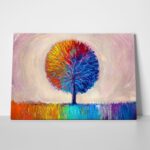 Πινακας σε καμβά ARTISTIC COLORFUL TREE