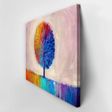 Πινακας σε καμβά ARTISTIC COLORFUL TREE - Εργα Τεχνης Sticky 3