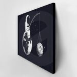 Πινακας σε καμβά ASTRONAUT FISHING MOON