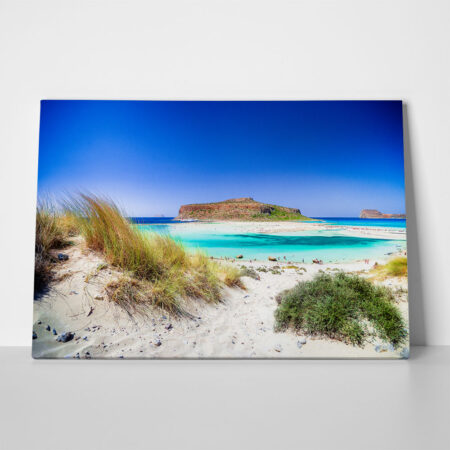 Πινακας σε καμβά BALOS LAGOON CRETE - Παραλιες