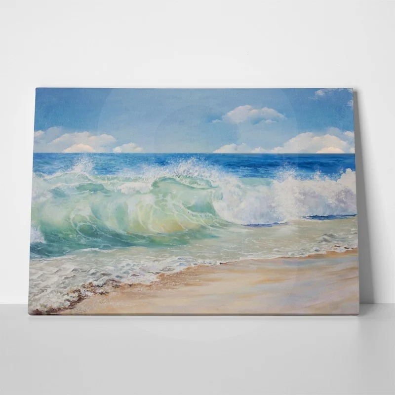 Πινακας σε καμβά BEACH WAVES
