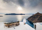 Πινακας σε καμβά BEAUTIFUL SUNSET ON SANTORINI ISLAND GREECE