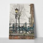 Πινακας σε καμβά BICYCLES ON BRIDGE