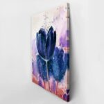 Πινακας σε καμβά BLUE TULIPS WATERCOLOR