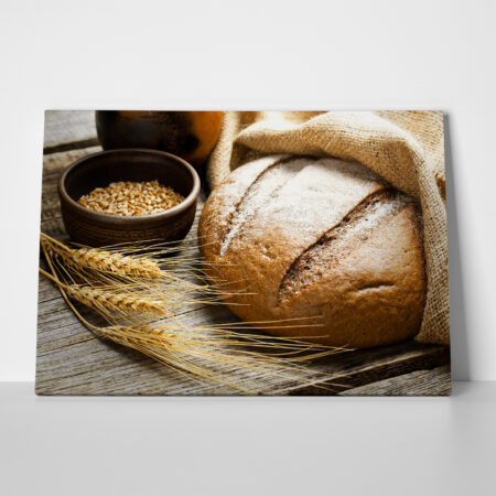 Πινακας σε καμβά BREAD - Food and Drink