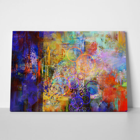 Πινακας σε καμβά COLORFUL PAINTING - Αφηρημενα και Abstract