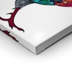 Πινακας σε καμβά COLORFUL PATTERN DRAWING ROOSTER