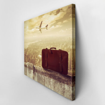 Πινακας σε καμβά CONCEPT OF TRAVEL - Vintage Sticky 2