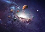 Πινακας σε καμβά CREATION OF PLANETS