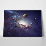 Πινακας σε καμβά CREATION OF PLANETS