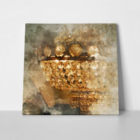 Πίνακας σε καμβά CHANDELIER - Vintage Sticky 1