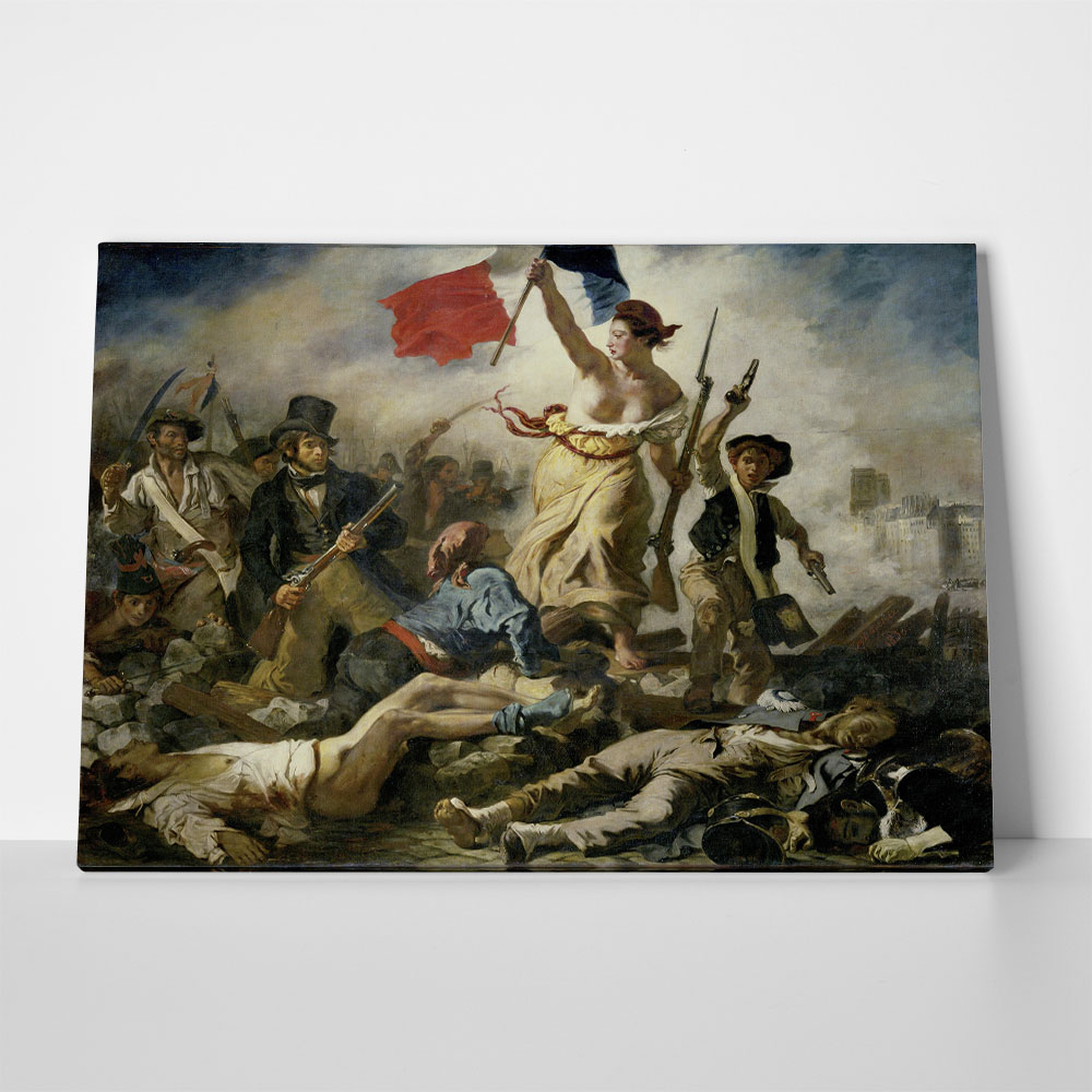 Πινακας σε καμβά DELACROIX - LIBERTY LEADING THE PEOPLE