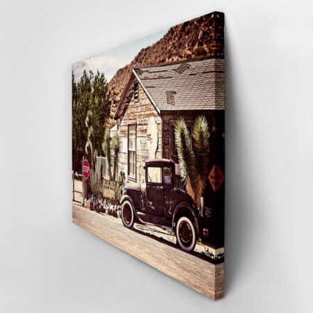 Πινακας σε καμβά DESERT OLD CAR - Vintage Sticky 2