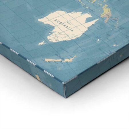 OUTLET Πινακας σε καμβά DETAILED VINTAGE WORLD MAP 40cm x 30cm - OUTLET Sticky 1