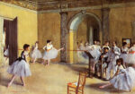 Πινακας σε καμβά EDGAR DEGAS - THE DANCE FOYER