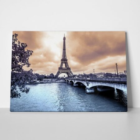 Πινακας σε καμβά EIFFEL BRIDGE - Παρισι