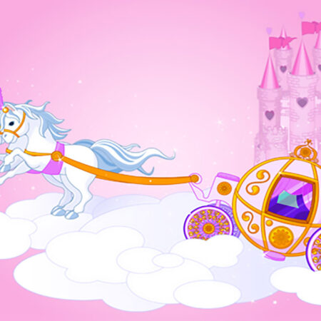 Πινακας σε καμβά FAIRY TALE CARRIAGE - Παιδικοι και set Sticky 4