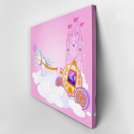 Πινακας σε καμβά FAIRY TALE CARRIAGE - Παιδικοι και set Sticky 2