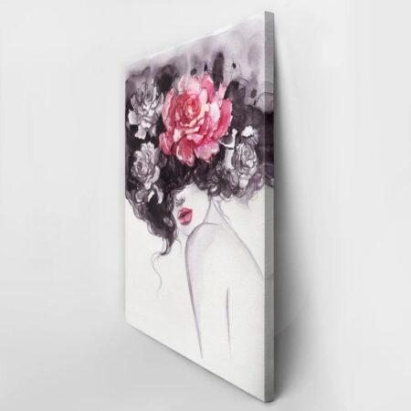 Πινακας σε καμβά FLORAL WOMAN 1 - Πορτραιτα και Φιγουρες Sticky 3