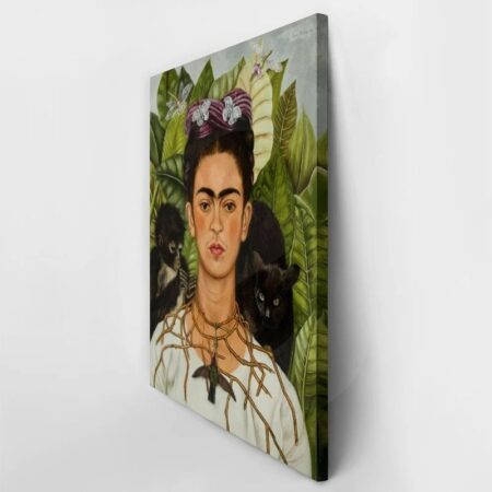 Πινακας σε καμβά FRIDA KAHLO - SELF PORTRAIT WITH NECKLACE OF THORNS - Frida Kahlo Sticky 3