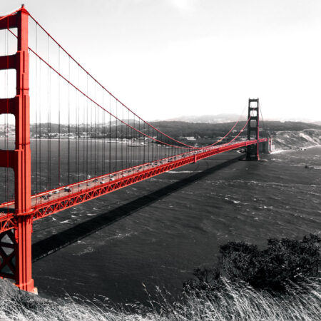 Πινακας σε καμβά GOLDEN GATE BRIDGE 2 - Αξιοθεατα και Ιστορια Sticky 4
