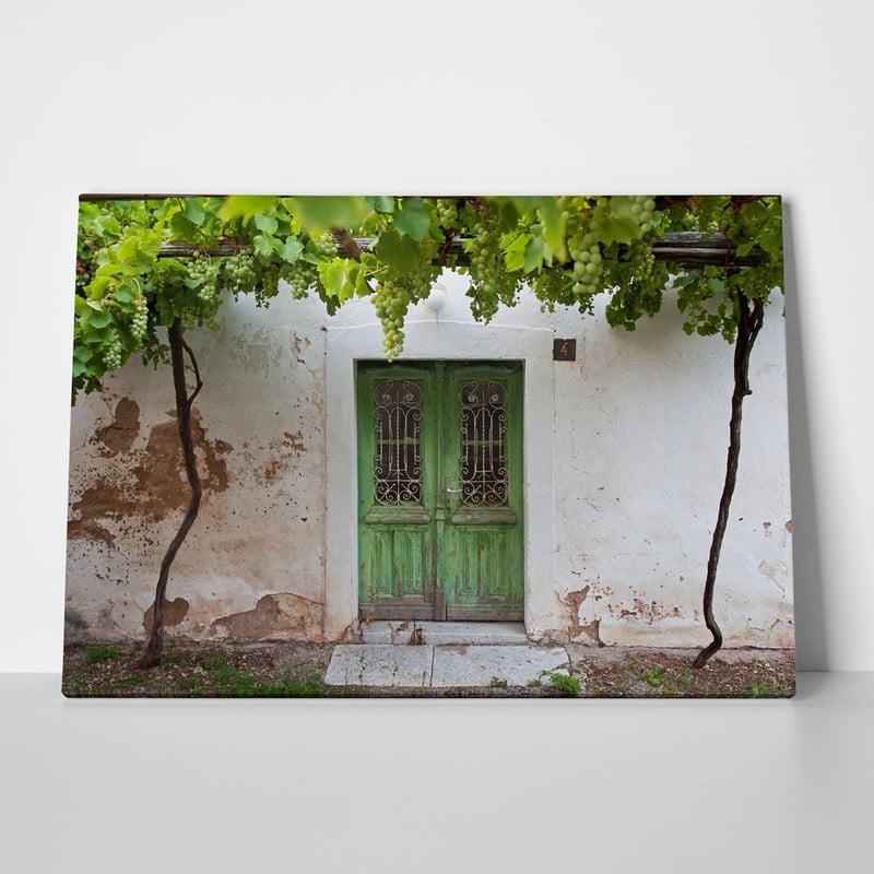 Πινακας σε καμβά GREEN DOOR