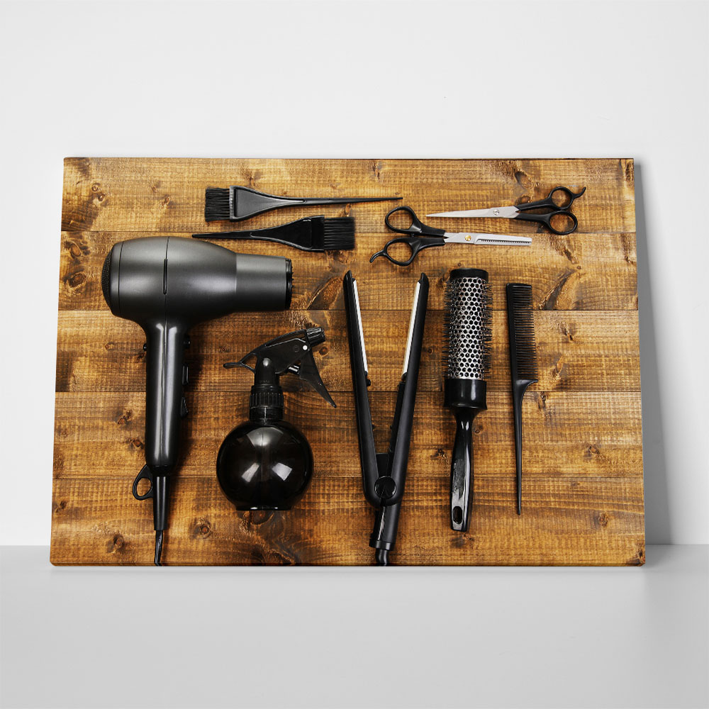 Πινακας σε καμβά HAIRDRESSING TOOLS