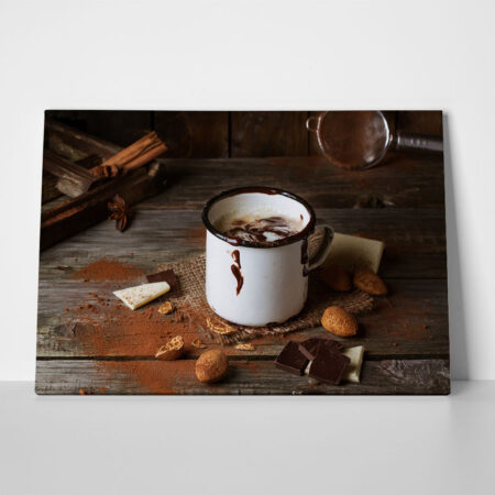 Πινακας σε καμβά HOT CHOCOLATE - Food and Drink