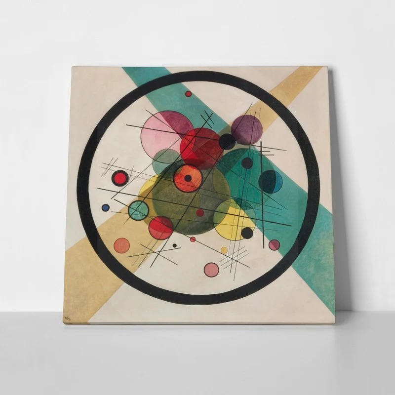 Πίνακας σε καμβά KANDINSKY - CIRCLES IN A CIRCLE