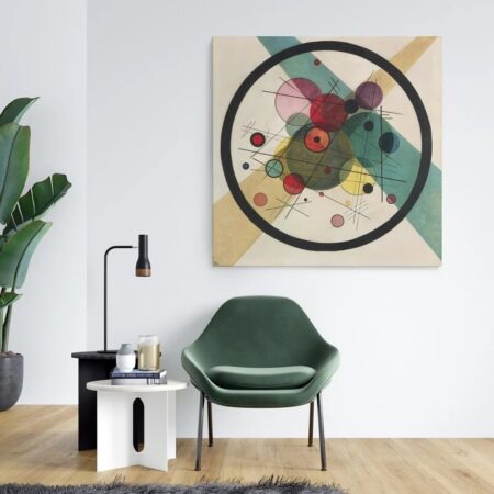 Πίνακας σε καμβά KANDINSKY - CIRCLES IN A CIRCLE