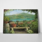 Πινακας σε καμβά LAKE GARDEN