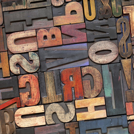 Πινακας σε καμβά LETTERS - Typography Sticky 4