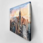 Πινακας σε καμβά MANHATTAN SKYSCRAPERS AT SUNSET