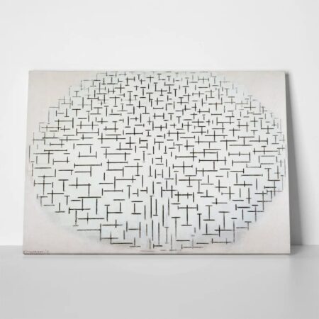 Πινακας σε καμβά MONDRIAN - COMPOSITION 10 IN BLACK AND WHITE - Mondrian Piet Sticky 1