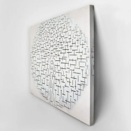 Πινακας σε καμβά MONDRIAN - COMPOSITION 10 IN BLACK AND WHITE - Mondrian Piet Sticky 3