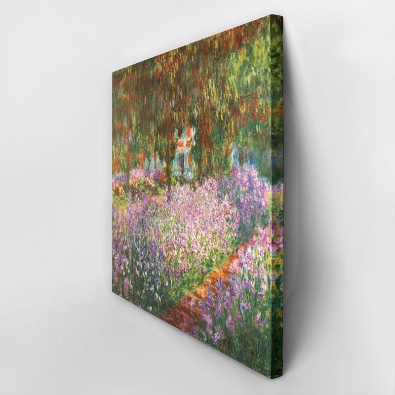 Πίνακας σε καμβά MONET - IRISES IN MONET'S GARDEN