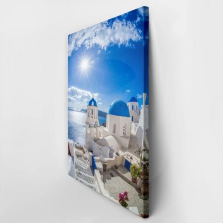 Πινακας σε καμβά OIA VILLAGE SANTORINI GREECE - Νησια Sticky 2