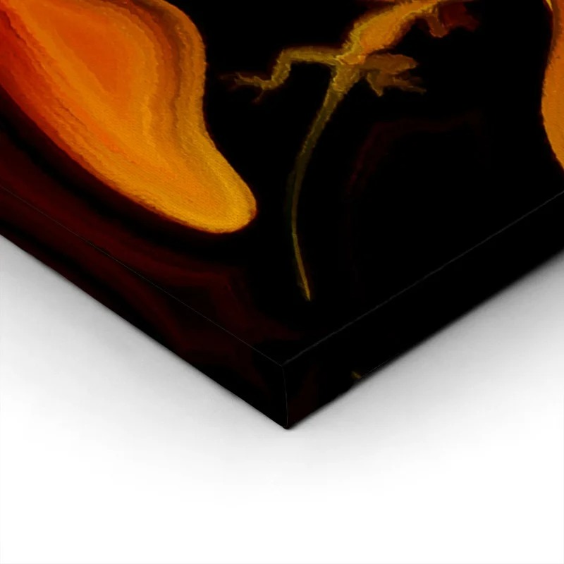 Πινακας σε καμβά PAINTING FEMALE MALE PROFILES RELATIONSHIP