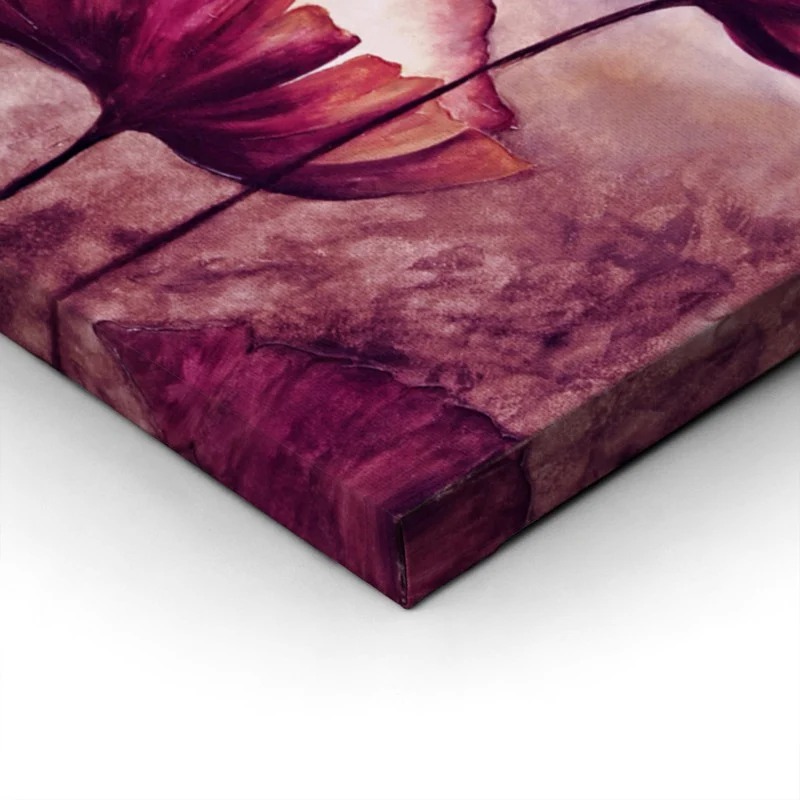Πινακας σε καμβά PAINTING POPPIES CANVAS