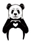 Πινακας σε καμβά PANDA HEART