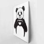 Πινακας σε καμβά PANDA HEART