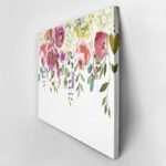 Πινακας σε καμβά PASTEL COLORS WATERCOLOR FLORAL DROP