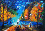 Πινακας σε καμβά RAIN WALK