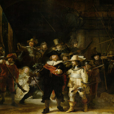 Πινακας σε καμβά REMBRANDT - THE NIGHTWATCH - Rembrandt Sticky 4