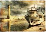 Πινακας σε καμβά RETHIMNO HARBOUR