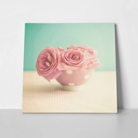 Πίνακας RETRO PINK ROSES - Τριανταφυλλα